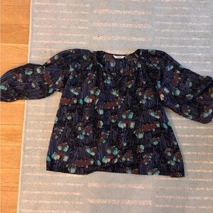 Tucker Multicolor Floral Blouse
